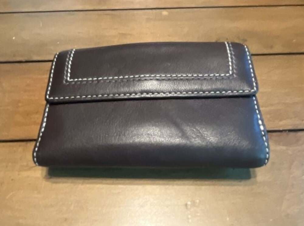 Coach Brown Leather Buckle Bifold Wallet - Picture 2 of 6